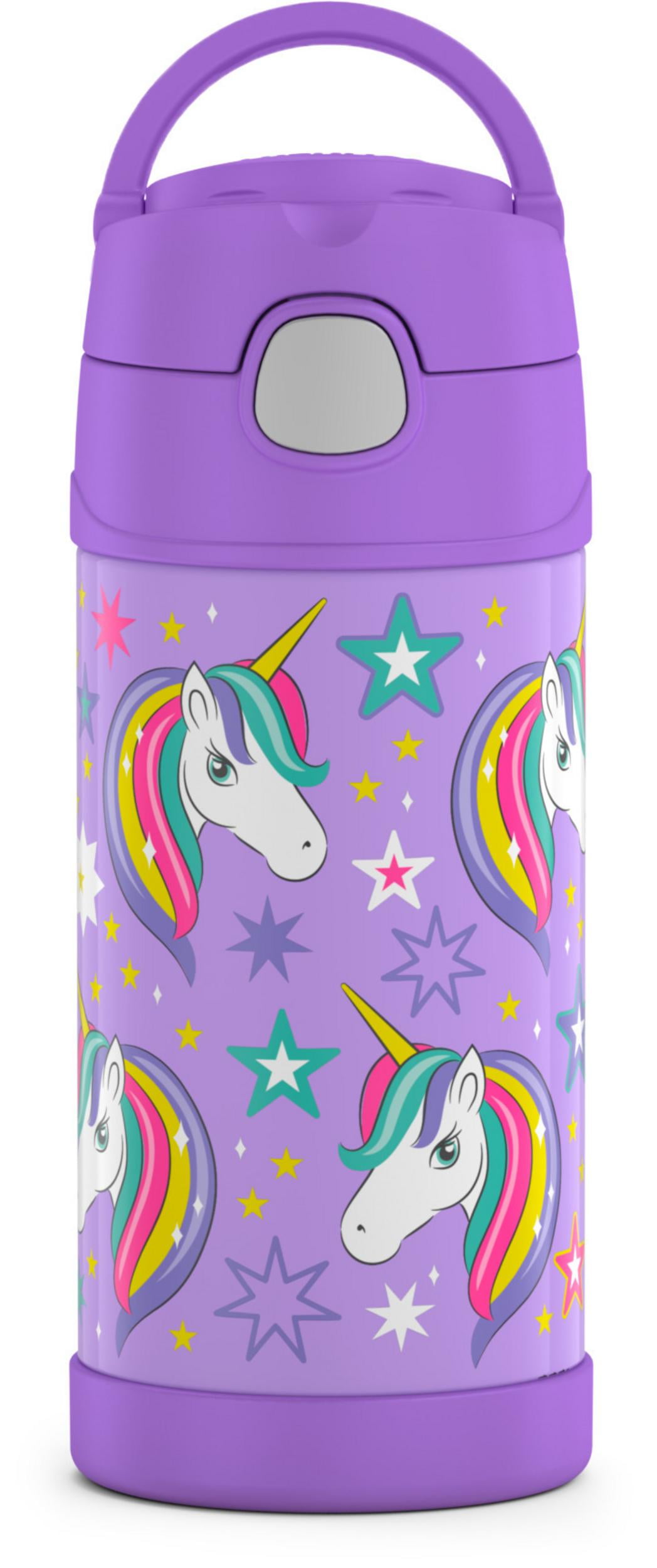 Funus Stainless Steel Kids Insulated Water Bottle With Straw Kawaii Durable  Metal Material For School Sports Spill Proof Two Lids Replacement 12oz  Designs For Bike Holder, Save Money On Temu