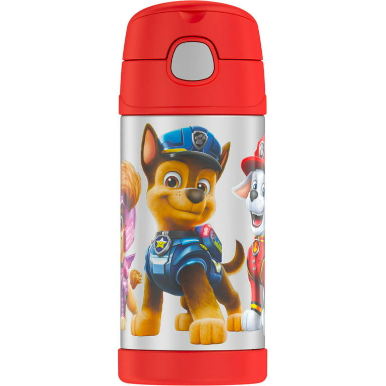 THERMOS ~ Paw Patrol ~ 12oz Funtainer w/Pop Up Straw & Stays Cold 12 hrs.  NEW