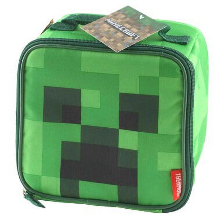 Thermos Minecraft Cube Tote Lunch Box Bag Kids Insulated Container Food