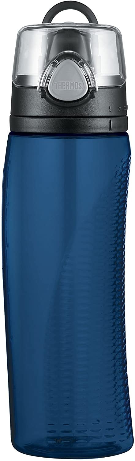 Intak by Thermos® Hydration Bottle with Meter, Blue 24oz