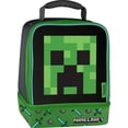 thumbnail image 1 of Thermos Reusable Dual Compartment Lunch Box, Minecraft, 1 of 5