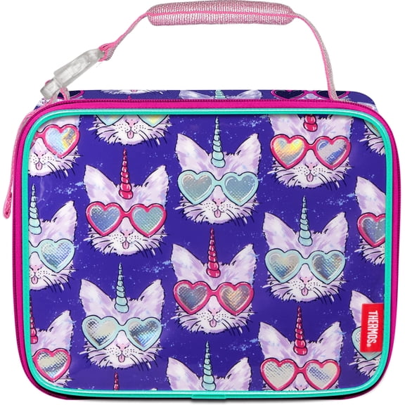 Thermos Kid's Reusable Soft Lunch Box, Cool Caticorns