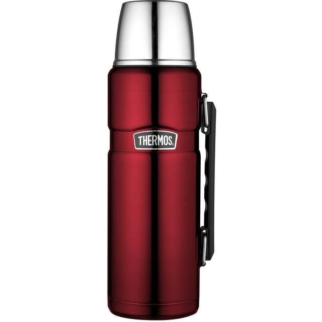 Thermos SK2010CRTRI4 Stainless King Bottle, 1.2L (Cranberry Red)