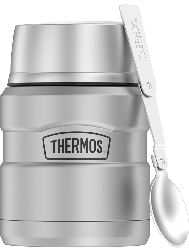 Thermos Stainless King 16oz Vacuum-Insulated Steel Food Jar with