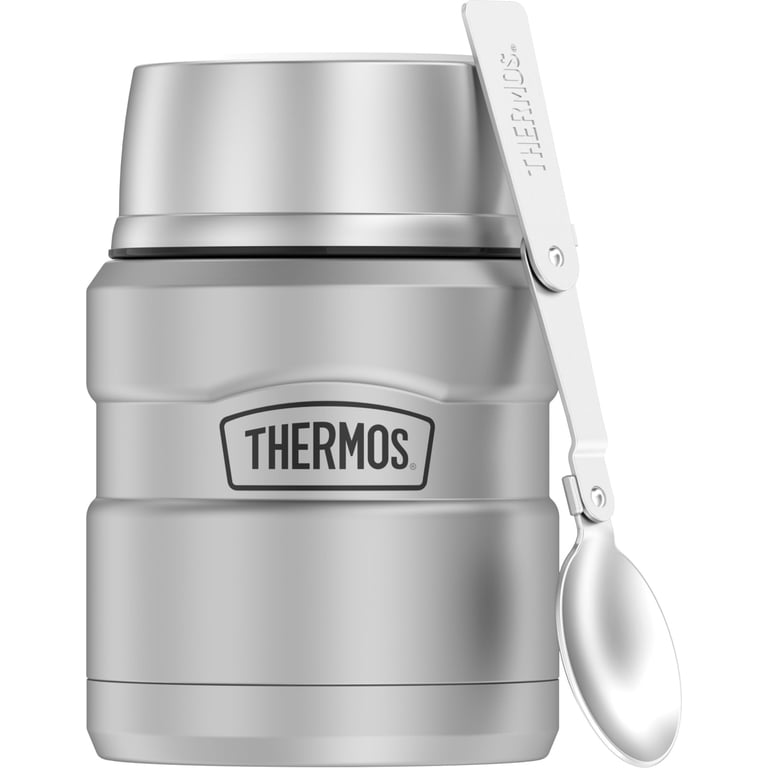 THERMOS 16oz ステンレス キング フードシャー Thermos Stainless King 16oz Vacuum-Insulated Steel Food Jar with