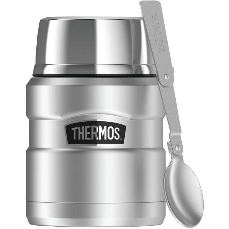 Thermos Stainless King Food Jar with Spoon - 16 Oz.