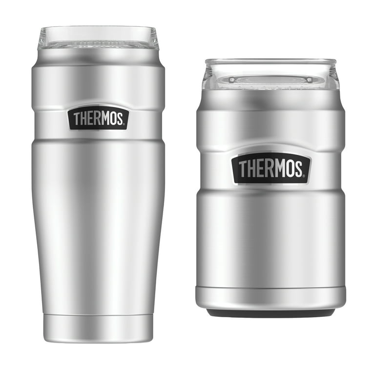 Thermos Stainless Steel Beverage Can Insulator for 12 Ounce Can, Stainless  Steel 