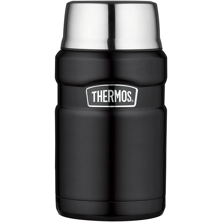 Thermos Vacuum Insulated Food Jar with Folding Spoon, Lavender, 16 Ounce