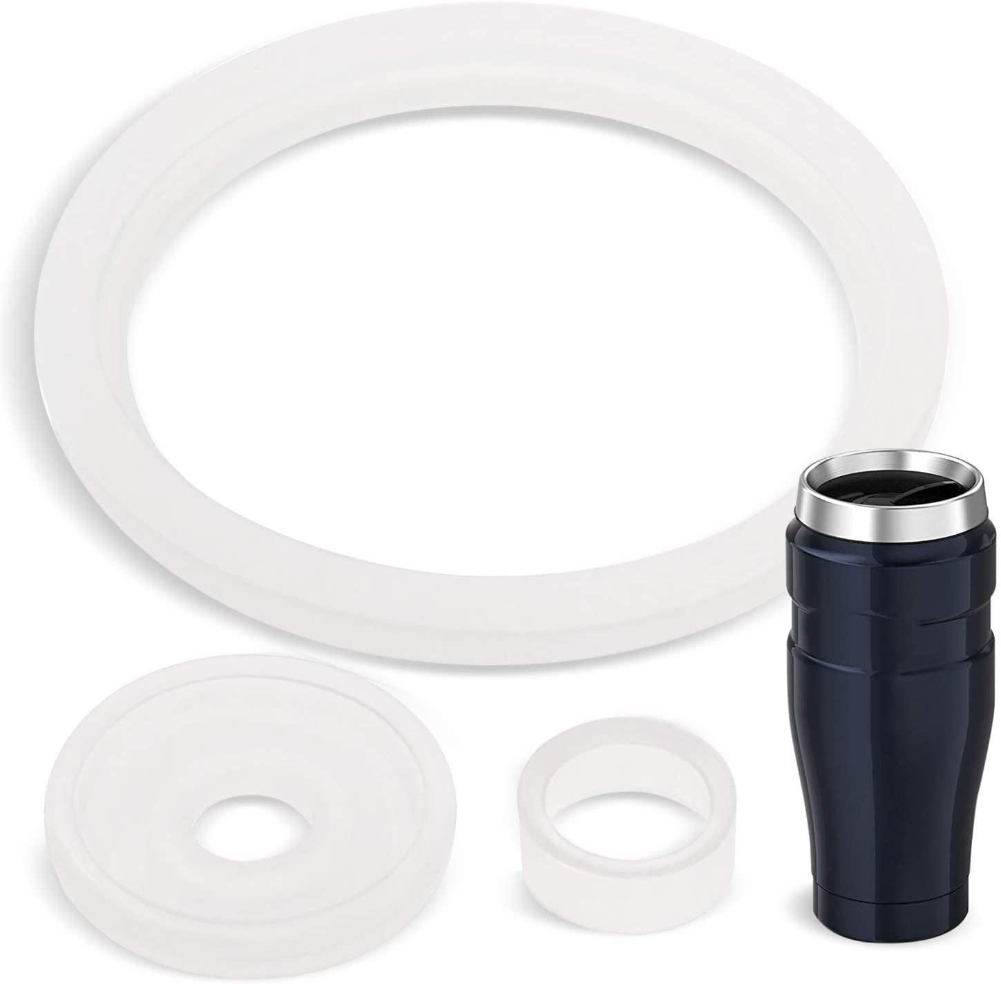 Thermos Stainless King (TM) 2-Sets compatible 16 Ounce Travel Tumbler/Mug  Gaskets /Seals