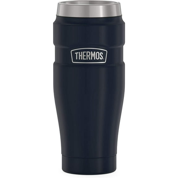 Thermos Stainless King Travel Tumbler - Insulated - 16 oz, Matte Blue