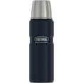 thumbnail image 1 of Thermos Stainless King Vacuum Insulated Stainless Steel Beverage Bottle, 16oz, Matte Midnight Blue, 1 of 6