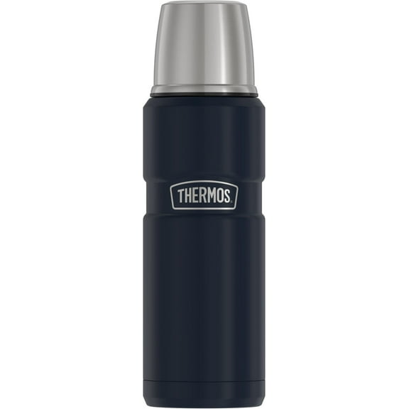 Thermos Stainless King Vacuum Insulated Stainless Steel Beverage Bottle, 16oz, Matte Midnight Blue