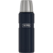 Thermos Stainless King Vacuum Insulated Stainless Steel Beverage Bottle, 16oz, Matte Midnight Blue