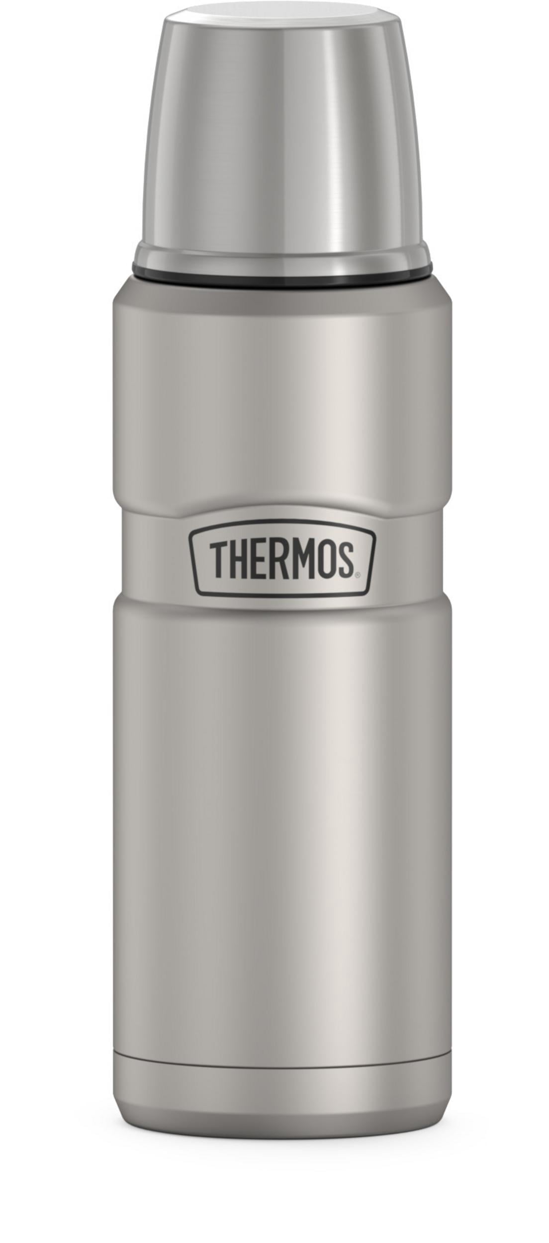 Thermos Stainless King Vacuum Insulated Beverage Bottle, 16oz, Matte Stainless Steel