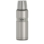 Thermos Stainless King Vacuum Insulated Stainless Steel Beverage Bottle, 16oz, Matte Stainless Steel