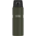 thumbnail image 1 of Thermos Stainless King Vacuum Insulated Stainless Steel Drink Bottle, 24oz, Matte Army Green, 1 of 6