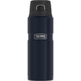 thumbnail image 1 of Thermos Stainless King Vacuum Insulated Stainless Steel Drink Bottle, 24oz, Matte Midnight Blue, 1 of 6