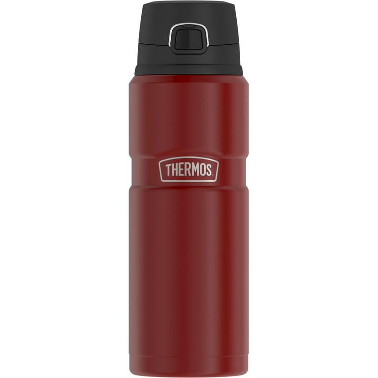 Personalised Red Matt 12oz Thermos Insulated Travel Cup Hot Cold