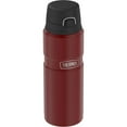 thumbnail image 1 of Thermos Stainless King Vacuum Insulated Stainless Steel Drink Bottle, 24oz, Matte Rustic Red, 1 of 4