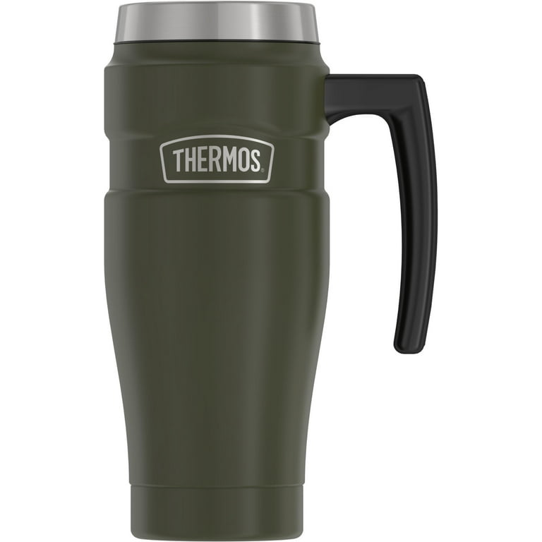 Thermos Stainless King Vacuum Insulated Stainless Steel Mug, 16oz, Matte Stainless  Steel 