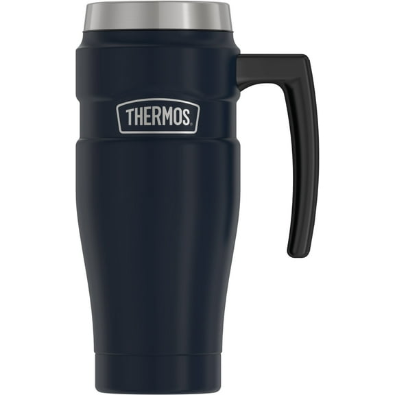 Thermos Stainless King Vacuum Insulated Stainless Steel Mug, 16oz, Matte Midnight Blue