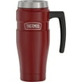 thumbnail image 1 of Thermos Stainless King Vacuum-Insulated Travel Mug with Handle - 16oz, Matte Rustic Red - Thermos Tumbler for Hot & Cold Drinks - Leak & Sweat-Proof Stainless Steel Coffee Mug with Lid for Commuting, 1 of 4
