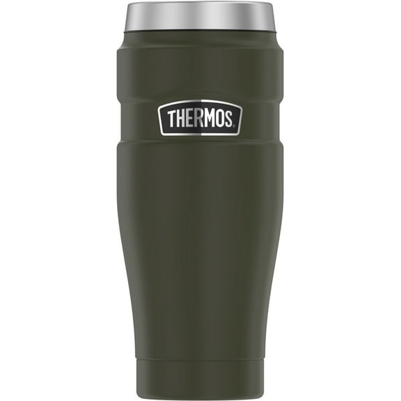 Thermos Stainless King Vacuum Insulated Stainless Steel Tumbler, 16oz, Matte Army Green