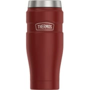 Thermos Stainless King Vacuum Insulated Stainless Steel Tumbler, 16oz, Matte Rustic Red