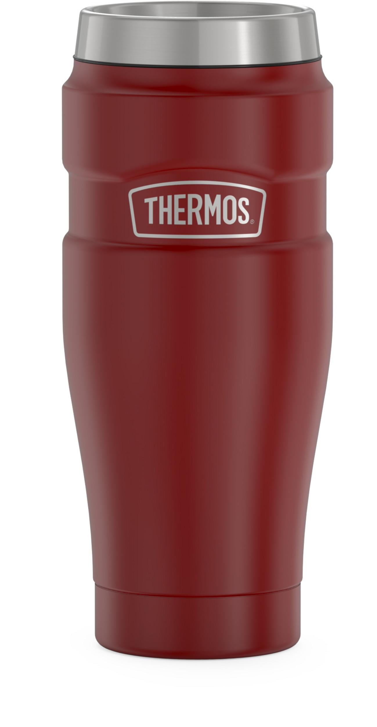 Thermos SK1005MR4 16-Ounce Stainless King Vacuum-Insulated Stainless Steel Travel Tumbler (Rustic Red)