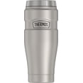 thumbnail image 1 of Thermos Stainless King Vacuum Insulated Stainless Steel Tumbler, 16oz, Matte Stainless Steel, 1 of 11