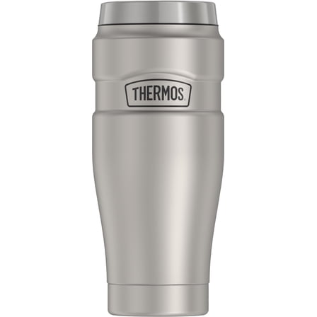 Thermos Stainless King Vacuum Insulated Stainless Steel Tumbler, 16oz, Matte Stainless Steel
