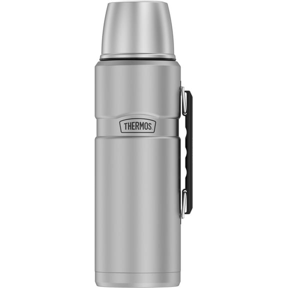 Thermos Stainless King Vacuum Insulated Beverage Bottle, Matte Stainless Steel, 2L
