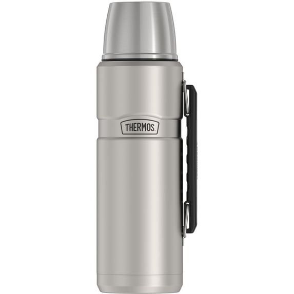 Thermos Stainless King Vacuum-Insulation Beverage Bottle, 2 Liters, Silver