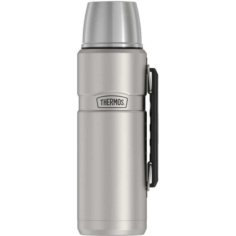 Mayim King Stainless-Steel Vacuum-Insulated Thermos Beverage Bottle with 2  Cups