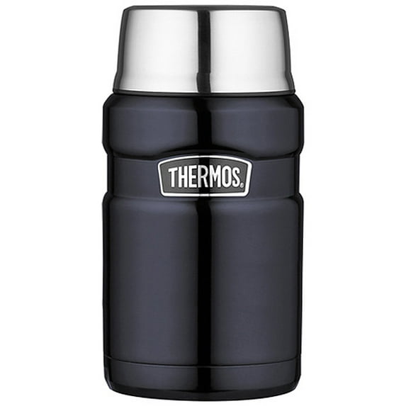 Thermos Stainless King Vacuum-insulated Food Jar, 24 oz, Midnight Blue