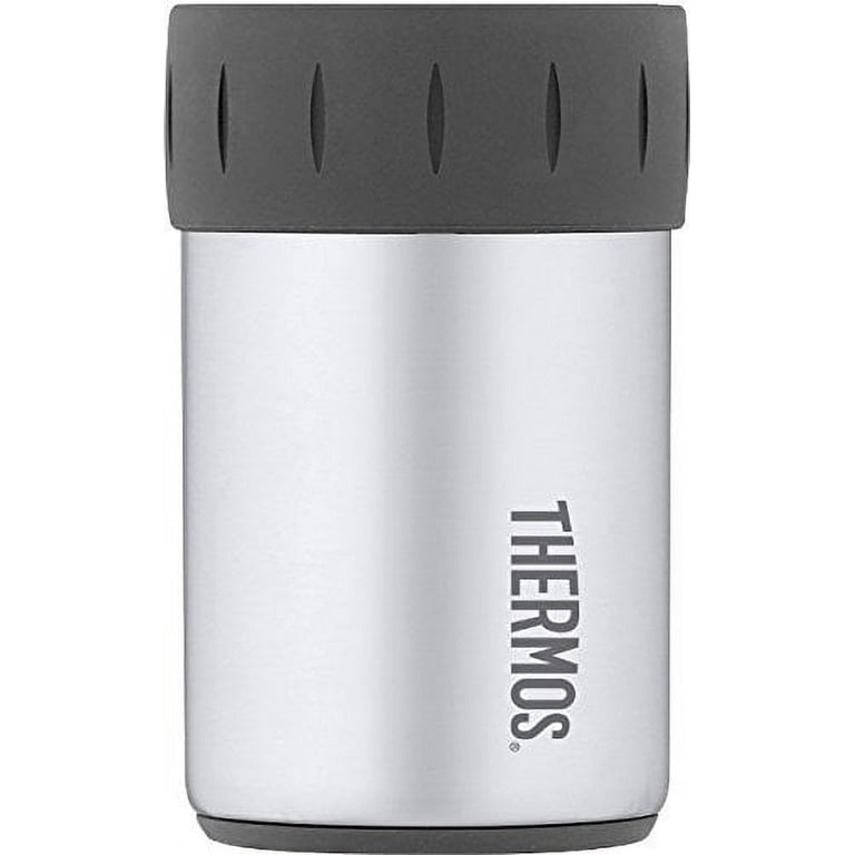 THERMOS Stainless Steel Beverage Can Insulator for 12 Ounce Can, Stainless  Steel