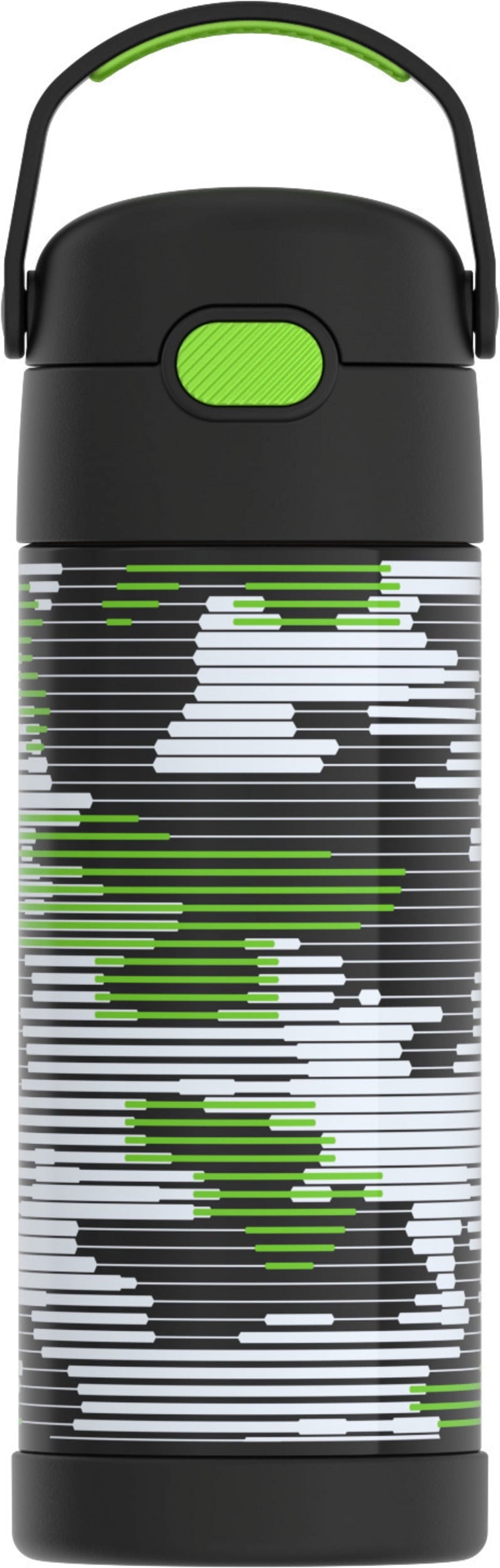 Thermos Stainless Steel FUNtainer Bottle with Straw, Inline Camo, 14 oz