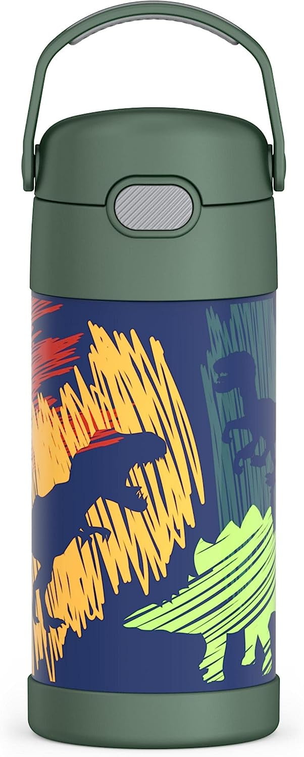 Thermos® StainlessSteel Funtainer Bottle, 12 Oz, Dinosaur Print