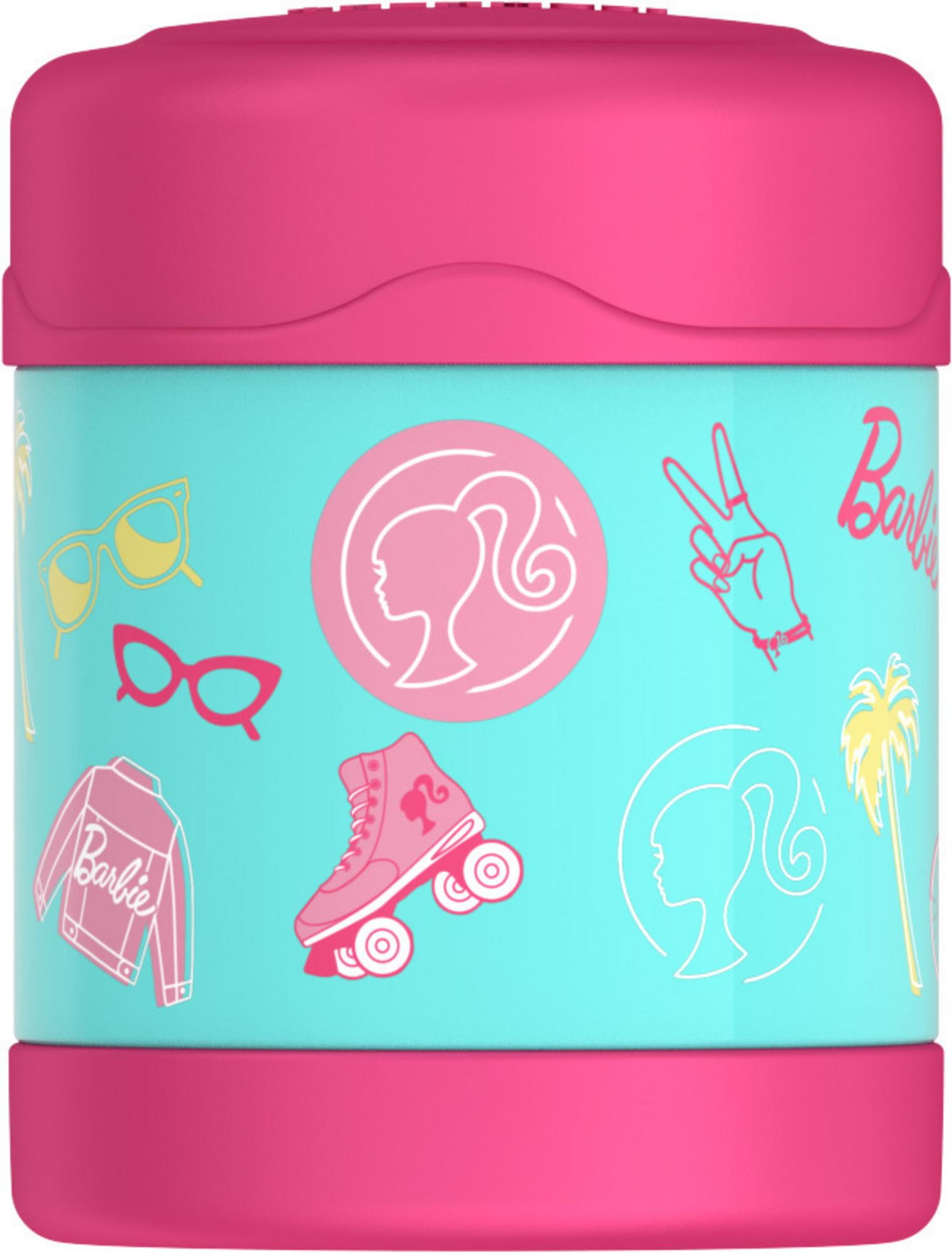 Thermos Stainless Steel Funtainer Food Jar, Barbie, 10 Ounce 