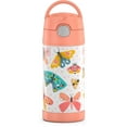 thumbnail image 1 of Thermos Stainless Steel Funtainer Water Bottle with Straw, Butterfly, 12 Fluid Ounces, 1 of 9