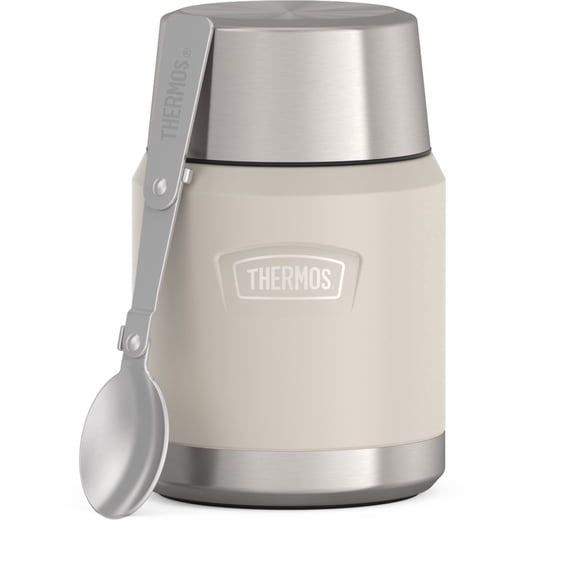 Thermos Stainless Steel Insulated Food Jar with Spoon, 16oz, Sandstone