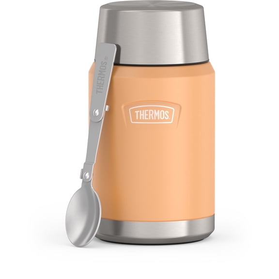 Thermos Stainless Steel Insulated Food Jar with Spoon, 24oz, Melon