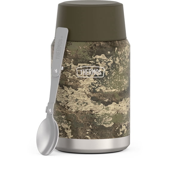Thermos Stainless Steel Insulated Food Jar with Spoon, 24oz, Camo