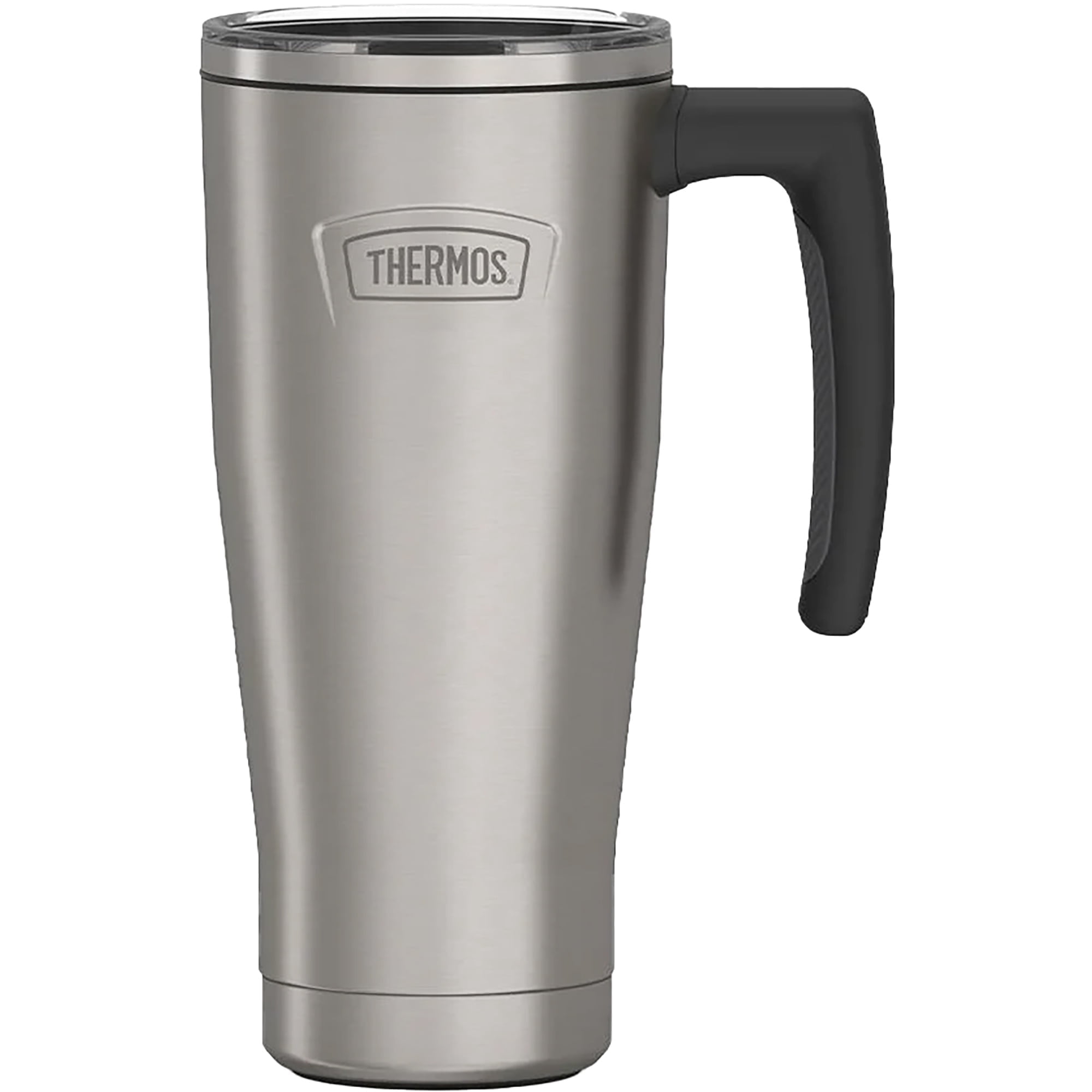 Thermos Stainless Steel Mug w/ Slide Lock Lid, Matte Stainless Steel , 18 oz