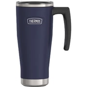 Thermos Stainless Steel Mug w/ Slide Lock Lid, Mystical Navy, 18 oz