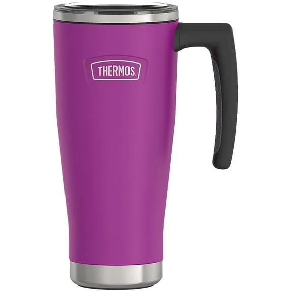 Thermos Stainless Steel Mug w/ Slide Lock Lid, Plum, 18 oz