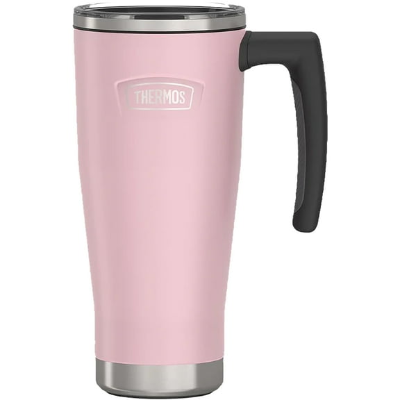 Thermos Stainless Steel Mug w/ Slide Lock Lid, Sunset Pink, 18 oz