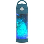 Thermos Stainless Steel Vacuum Insulated Funtainer Bottle with Wide Spout Lid, Galaxy Teal, 16oz
