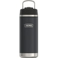 thumbnail image 1 of Thermos Stainless Steel Vacuum Insulated Icon Straw Bottle, Graphite, 18oz, 1 of 6