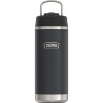 Thermos Stainless Steel Vacuum Insulated Icon Straw Bottle, Graphite, 18oz